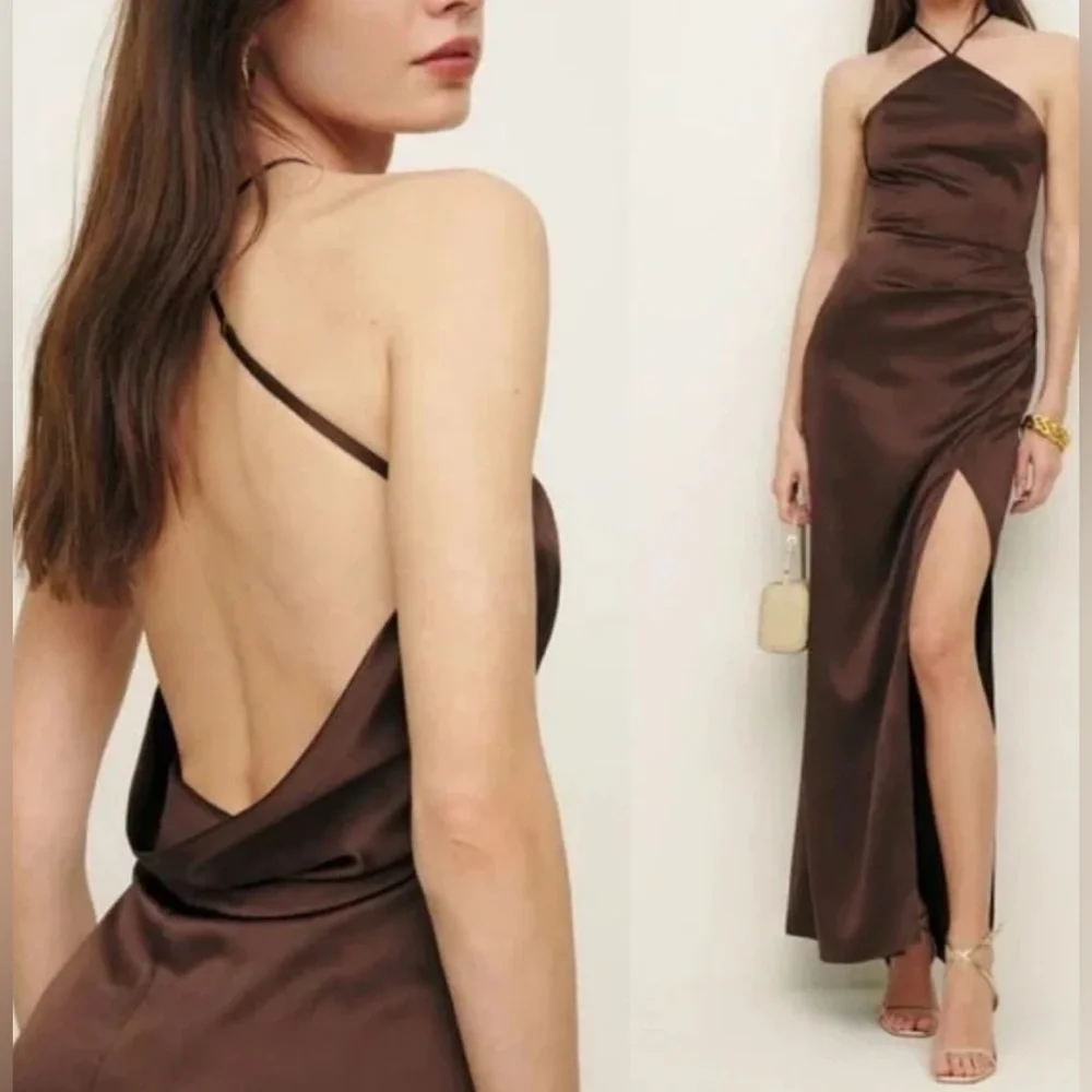REFORMATION Myra Silk Dress NWT - Picture 9 of 9